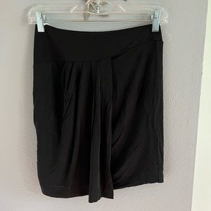 Bebe Black Wrap Skirt